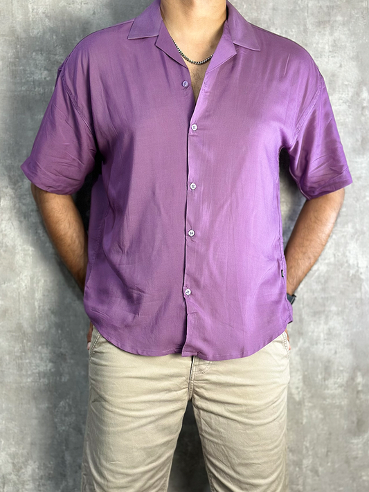 Lavendar Oversized Shirt - Sixth Degree Clothing