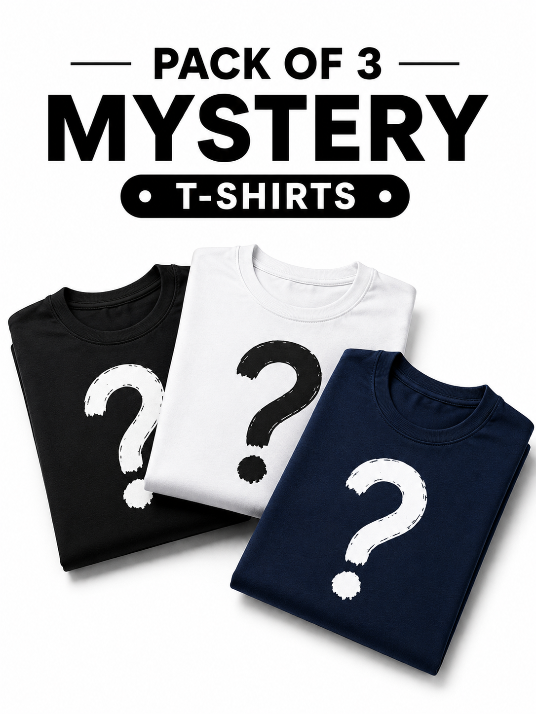 Pack Of 3 Mystery T-Shirts