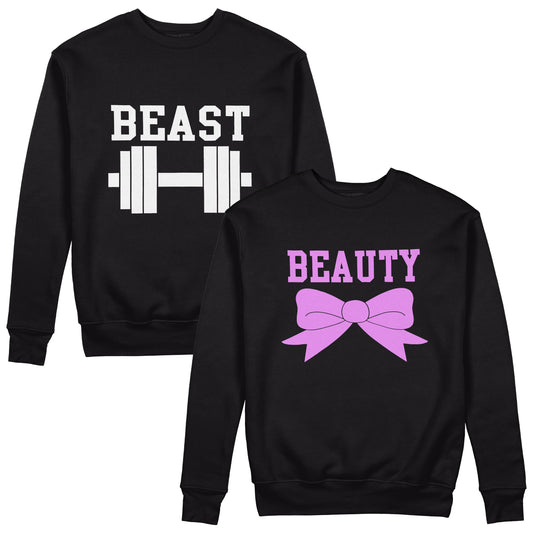 Beast Beauty Couple Sweatshirts - Sixth Degree Clothing