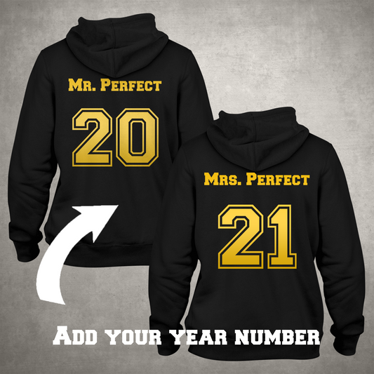 Personalized MR & MRS PERFECT Couple Hoodie