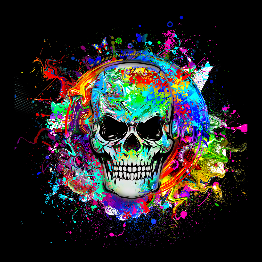 Colorful Skull - Sixth Degree Clothing