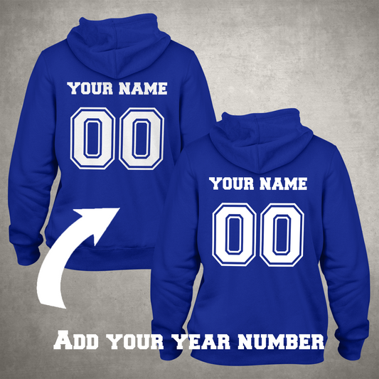 Personalized Name & Number Couple Hoodie