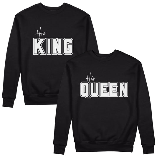 Her King And His Queen Couple Sweatshirts