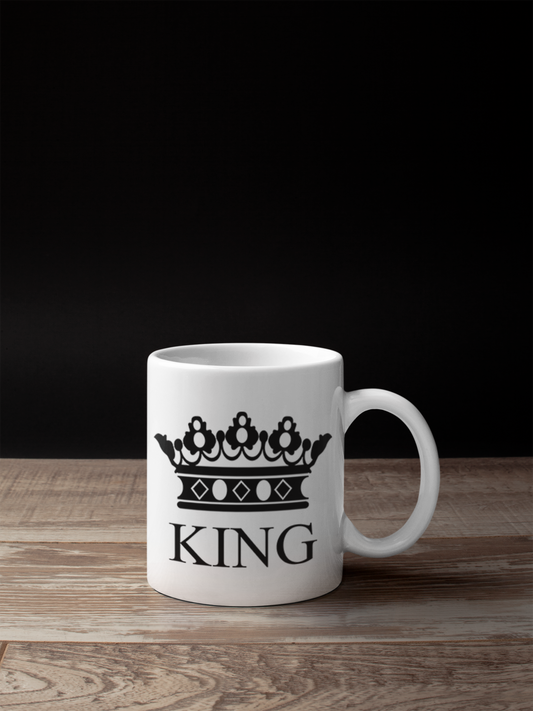 King Crown White Mug