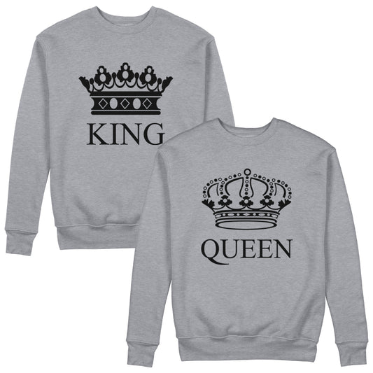 King And Queen Couple Sweatshirts