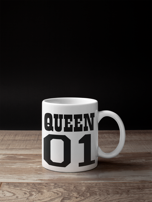 Queen 01 White Mug - Sixth Degree Clothing