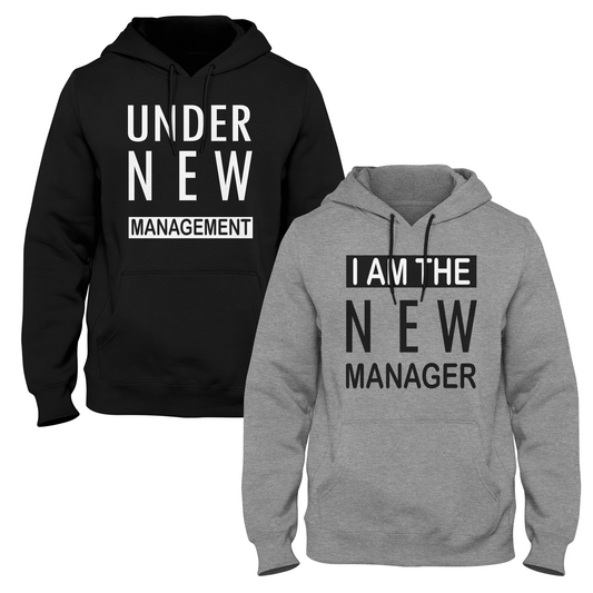 New Manager & Under New Management Couple Hoodie