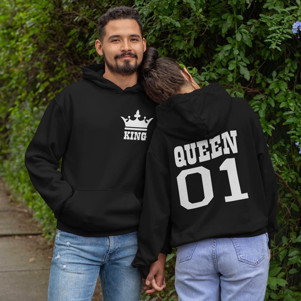 Queen 01 & King 01 Couple Hoodies - Sixth Degree Clothing