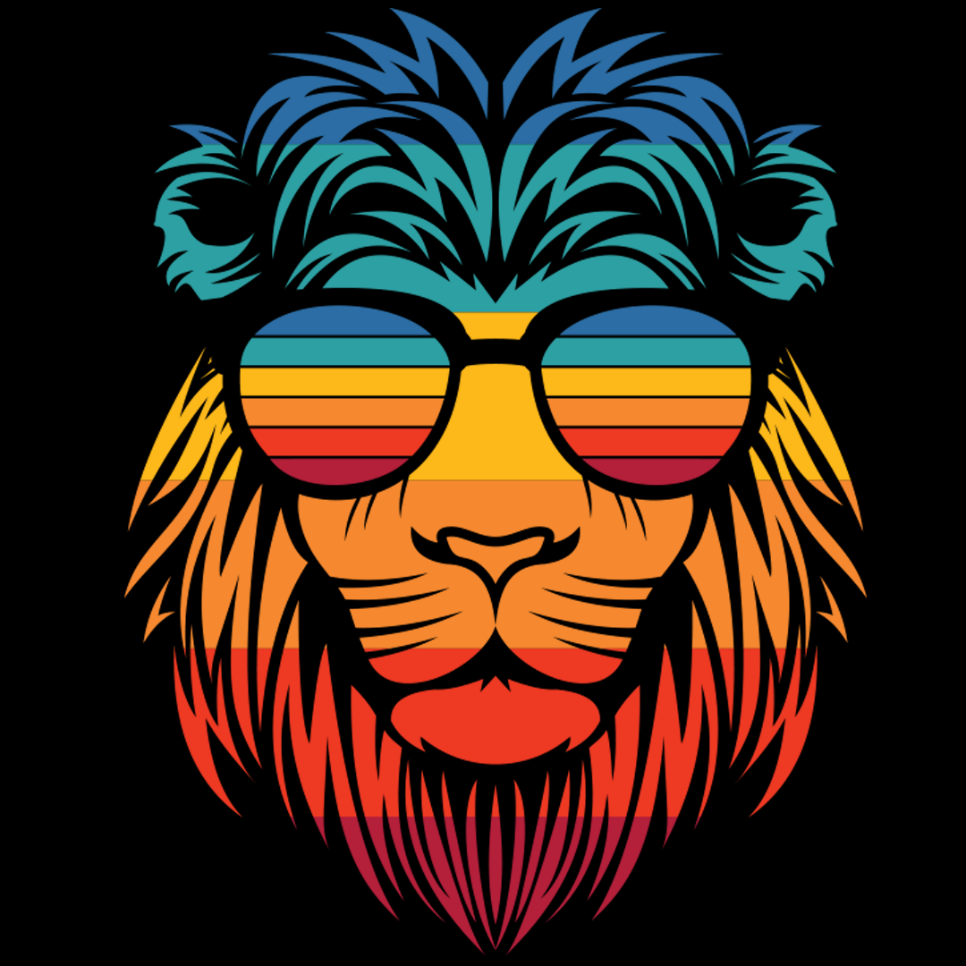 Colorful Lion - Sixth Degree Clothing