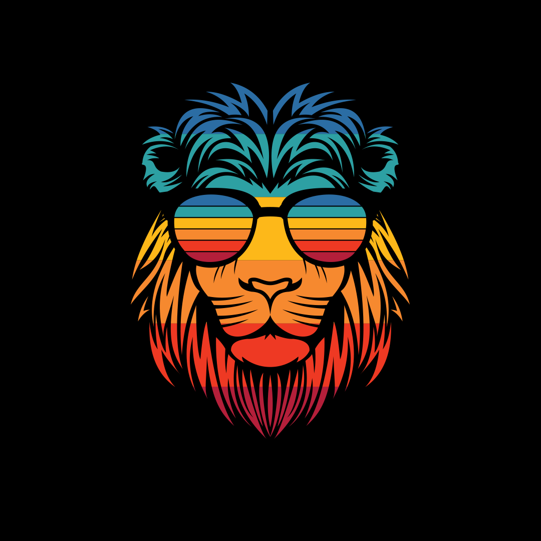 Colorful Lion - Sixth Degree Clothing