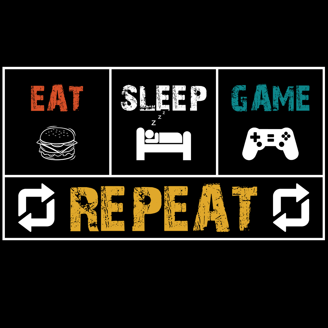 Eat Sleep Game Repeat (Box) - Sixth Degree Clothing