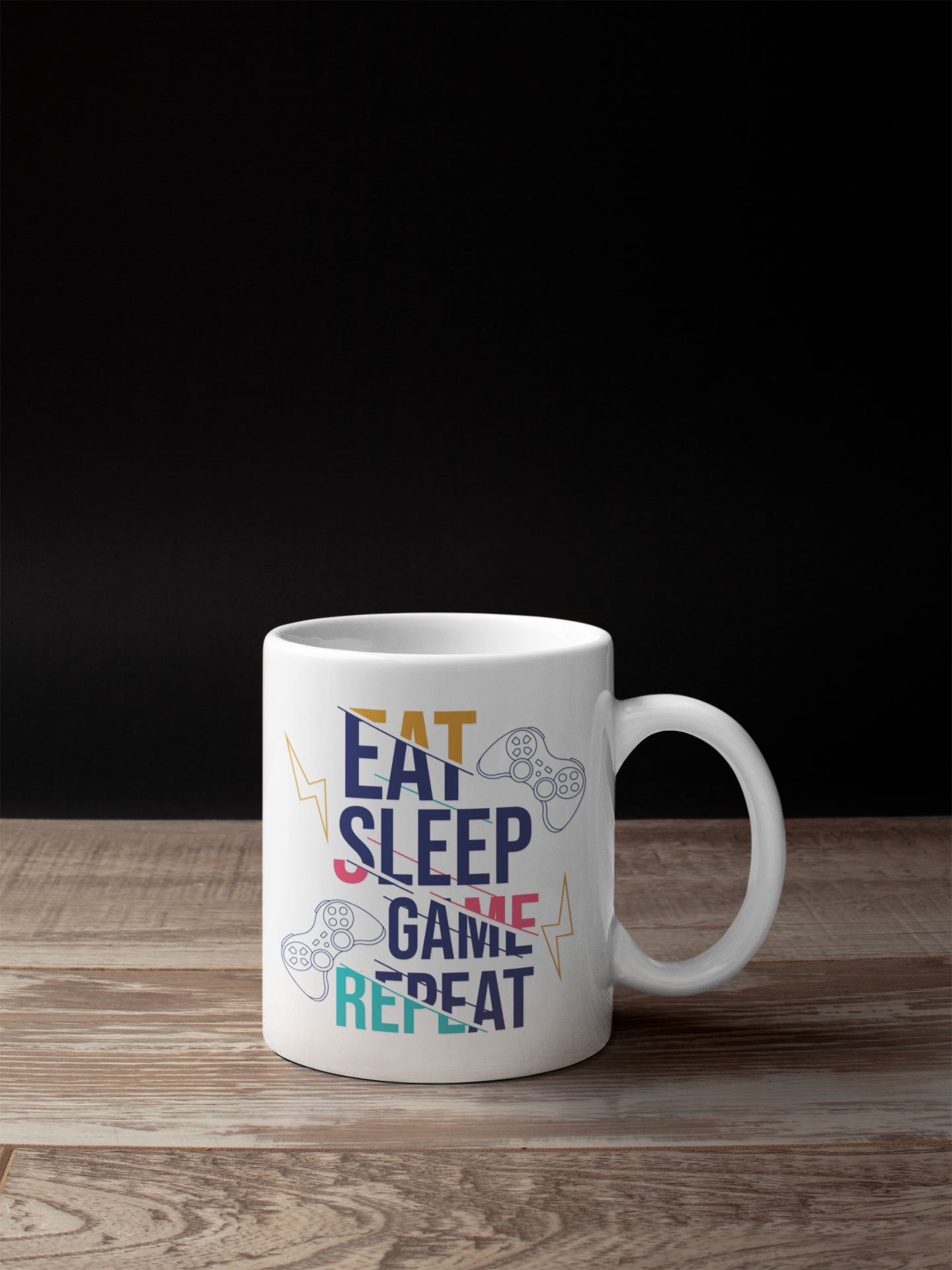 ES Game Repeat White Mug - Sixth Degree Clothing