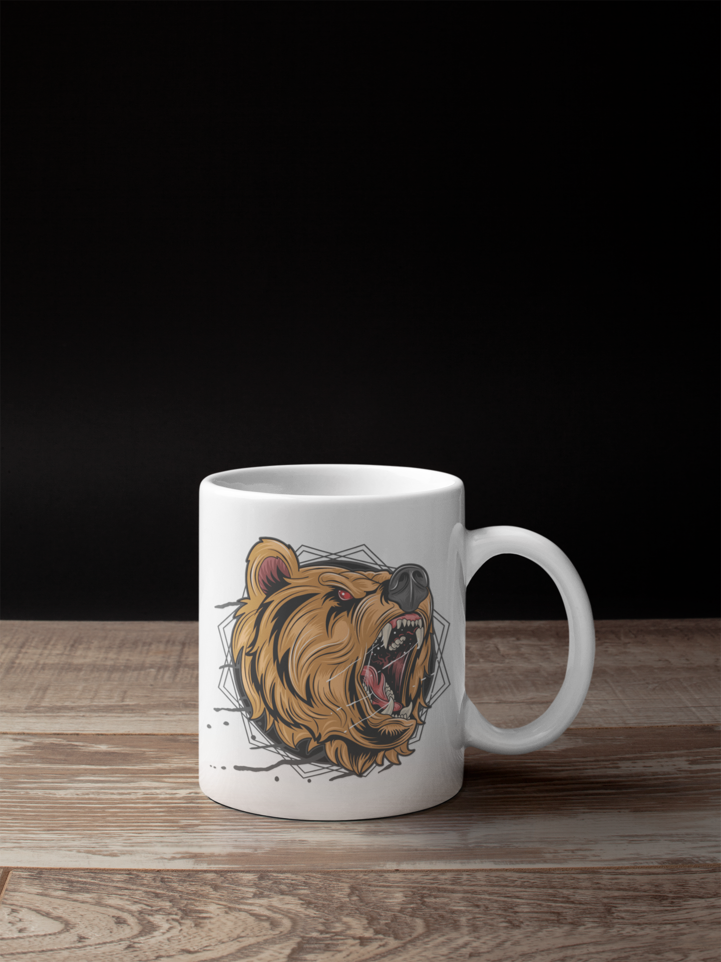 Grizzly Bear White Mug