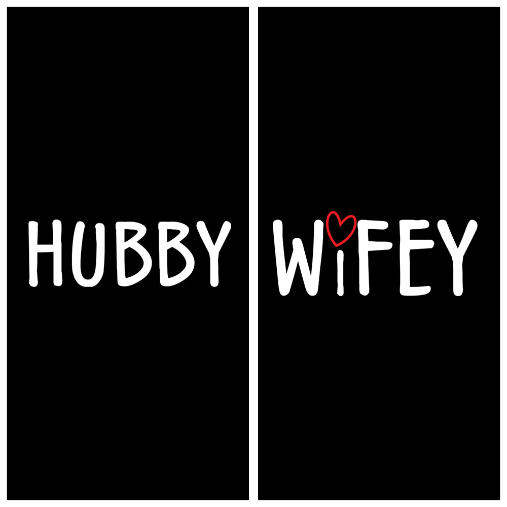 Hubby & Wifey Couple T-Shirts