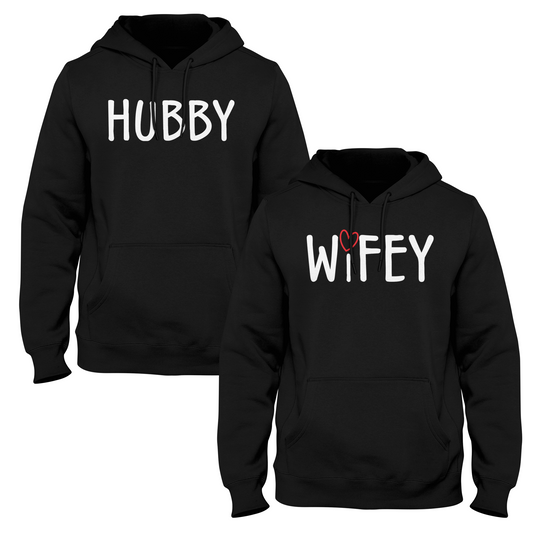 هوديس الزوجين Hubby & Wifey - الإصدار الأسود