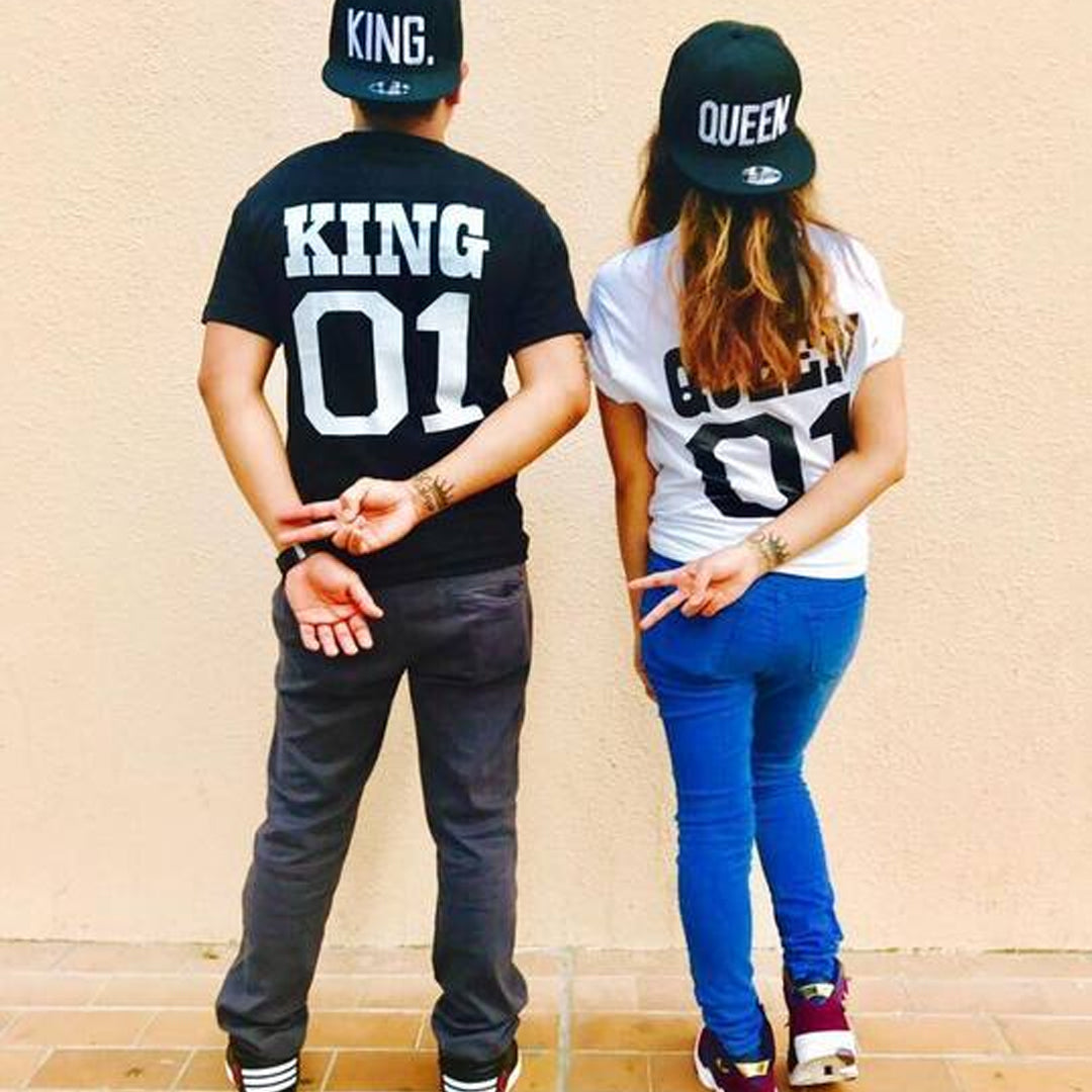 Queen 01 & King 01 Couple T-Shirts - Sixth Degree Clothing