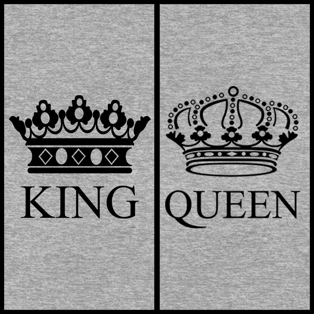 Exclusive Queen & King Couple Hoodies - Grey Edition - Sixth Degree Clothing