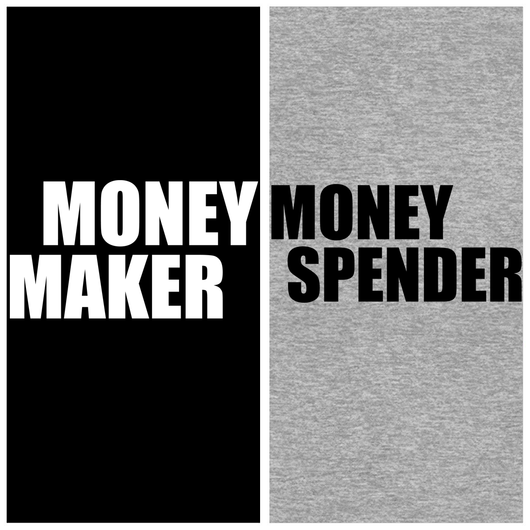 Money Maker / Spender Couple Hoodies